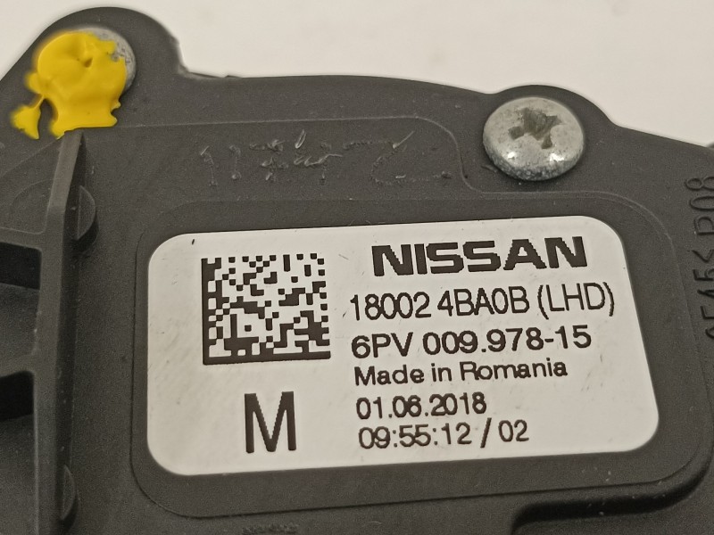 Recambio de potenciometro pedal para nissan qashqai (j11) 360 referencia OEM IAM 180024BA0B 180024BA1B 