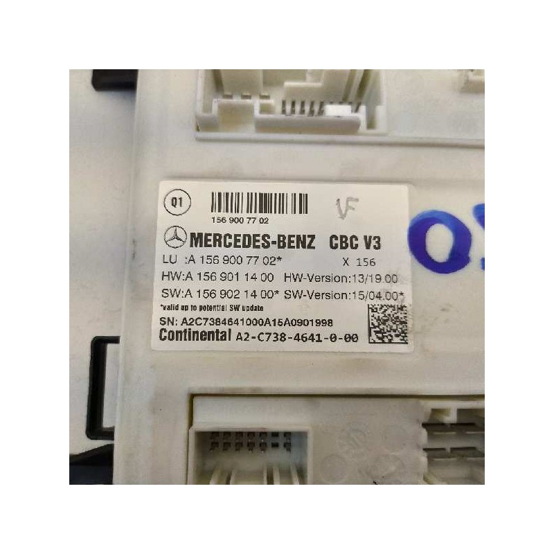 Recambio de modulo electronico para mercedes-benz clase cla (w117) cla 200 cdi (117.308) referencia OEM IAM A1569007702 A1569011