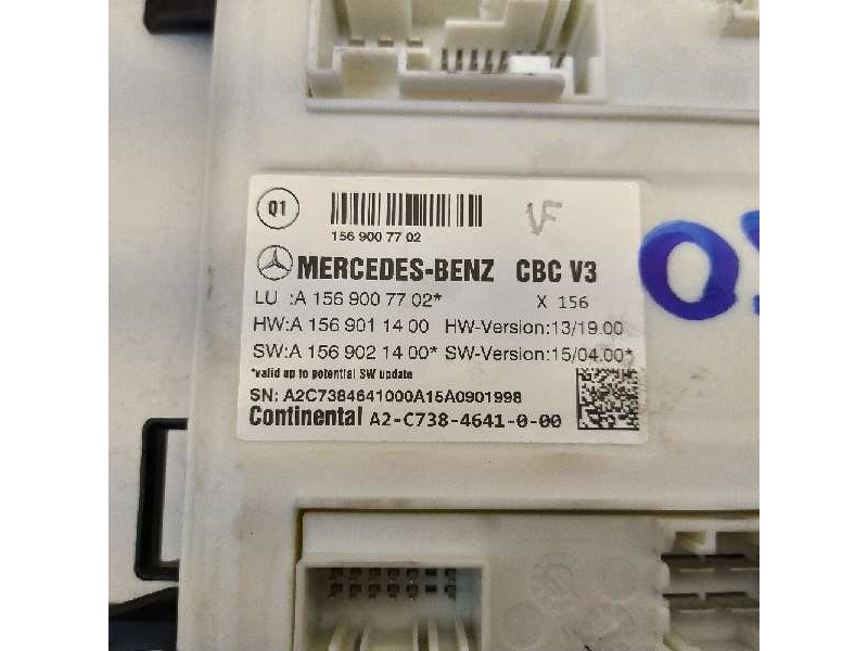 Recambio de modulo electronico para mercedes-benz clase cla (w117) cla 200 cdi (117.308) referencia OEM IAM A1569007702 A1569011