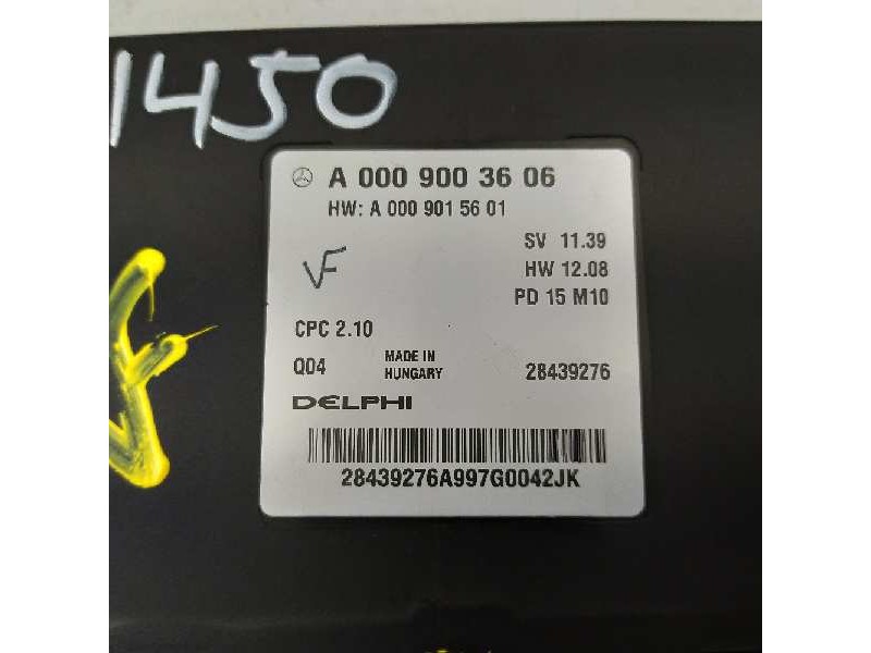 Recambio de modulo electronico para mercedes-benz clase cla (w117) cla 200 cdi (117.308) referencia OEM IAM A0009003606 28439276