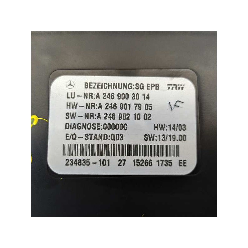 Recambio de modulo electronico para mercedes-benz clase cla (w117) cla 200 cdi (117.308) referencia OEM IAM A2469003014 A2469017