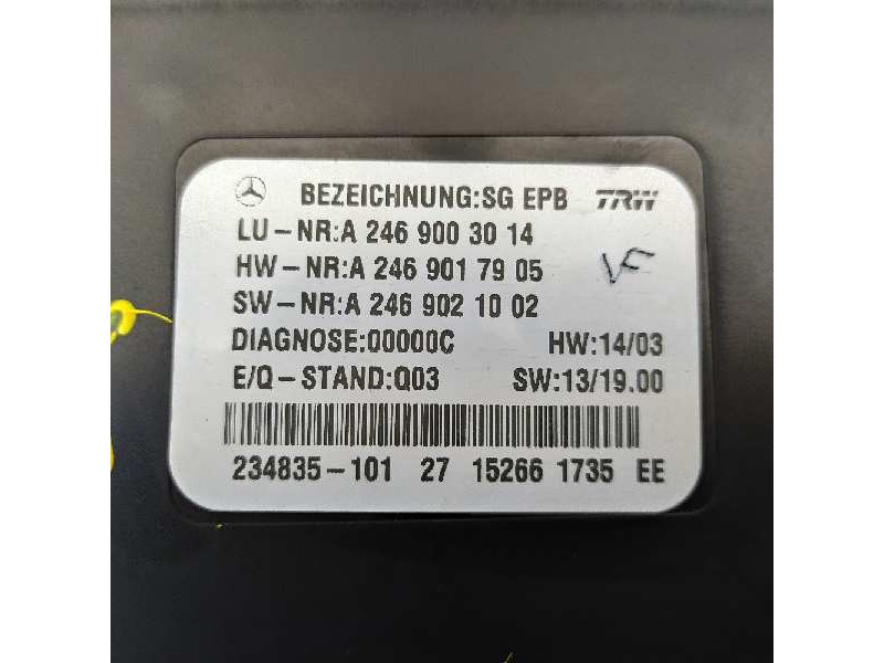 Recambio de modulo electronico para mercedes-benz clase cla (w117) cla 200 cdi (117.308) referencia OEM IAM A2469003014 A2469017