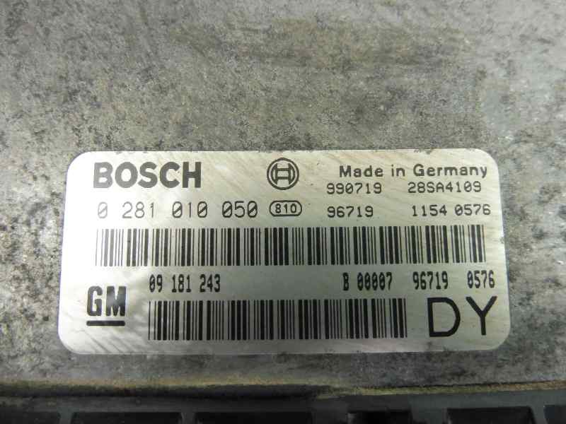Recambio de centralita motor uce para opel astra g berlina club referencia OEM IAM 09181243 0281010050 00007967190576