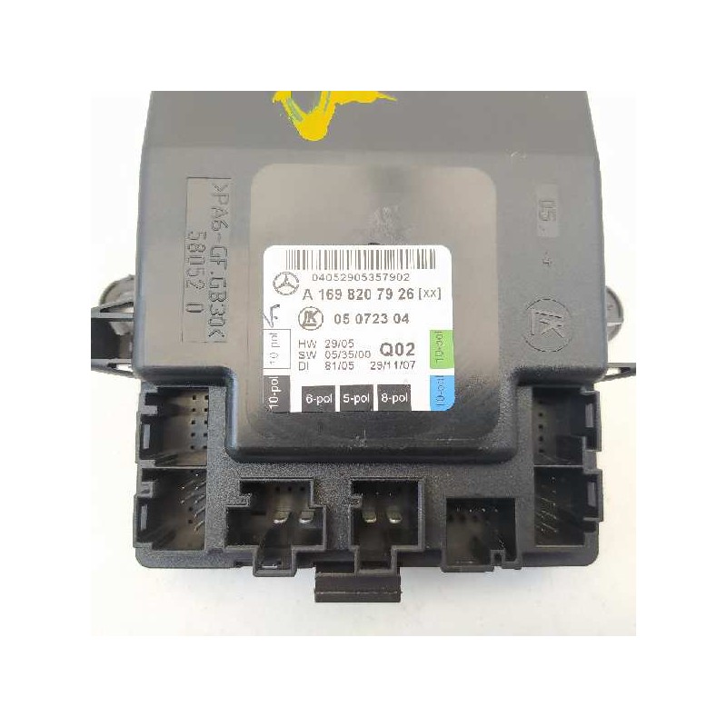 Recambio de modulo confort para mercedes-benz clase a (w169) a 150 (169.331) referencia OEM IAM A1698207926 05072304 