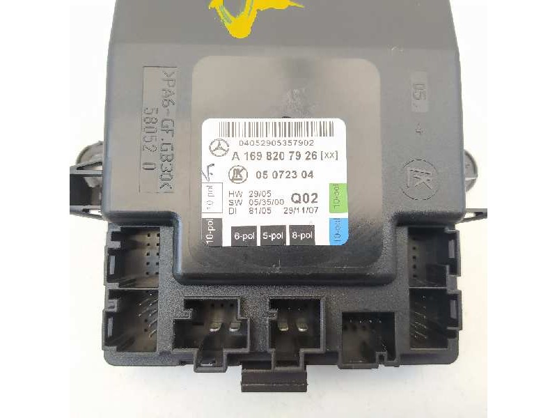 Recambio de modulo confort para mercedes-benz clase a (w169) a 150 (169.331) referencia OEM IAM A1698207926 05072304 