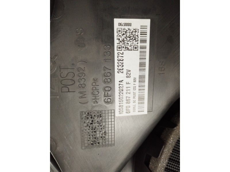 Recambio de guarnecido puerta trasera izquierda para seat ibiza (kj1) reference referencia OEM IAM 6F0867133 6F0867115 