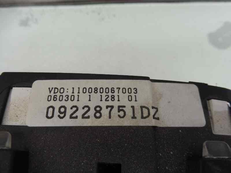 Recambio de cuadro instrumentos para opel astra g berlina comfort referencia OEM IAM 09228751DZ   Recambio de cuadro instrumentos para opel astra g berlina comfort referencia OEM IAM 09228751DZ