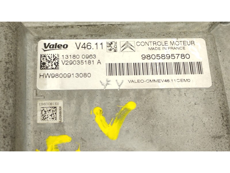 Recambio de centralita motor uce para citroën c3 attraction referencia OEM IAM 9805895780 131800963 
