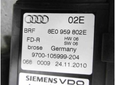 Recambio de elevalunas trasero derecho para seat exeo berlina (3r2) reference referencia OEM IAM 8E0839462C 8E0959802E  2