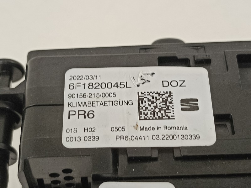 Recambio de mando calefaccion / aire acondicionado para seat ibiza (kj1) reference referencia OEM IAM 6F1820045L  