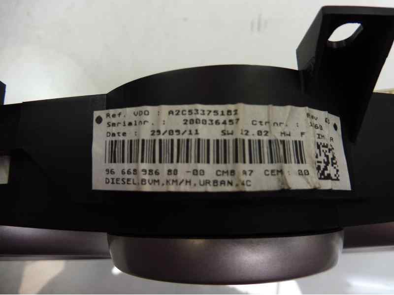 Recambio de cuadro instrumentos para peugeot 207 urban referencia OEM IAM 9666898680 A2C53375182 