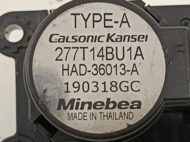 Recambio de motor apertura trampillas climatizador para nissan qashqai (j11) 360 referencia OEM IAM 277T14BU1A HAD36013A 190318G