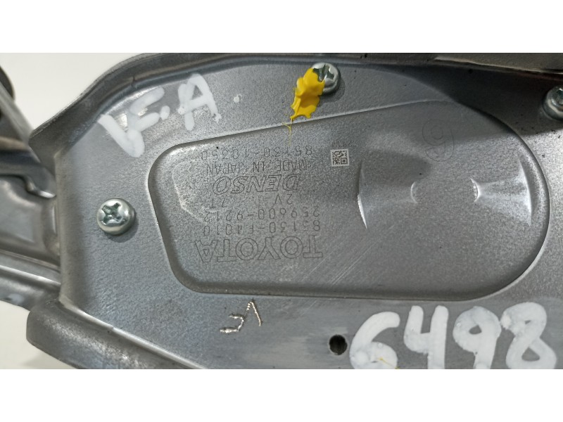 Recambio de motor limpia trasero para toyota c-hr ax1t(eu,m)/zyx10(h)/zyx10l-ahxgbw(3a) referencia OEM IAM 85130F4010 2596009212