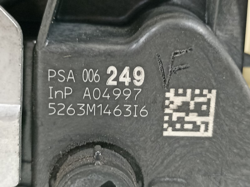 Recambio de cerradura puerta trasera derecha para citroën c3 attraction referencia OEM IAM 9800624980  