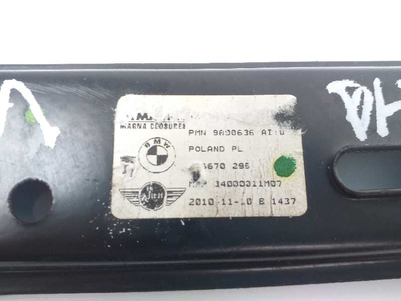 Recambio de elevalunas trasero derecho para mini countryman (r60) cooper d all4 referencia OEM IAM 9800636 126670 M11849E00