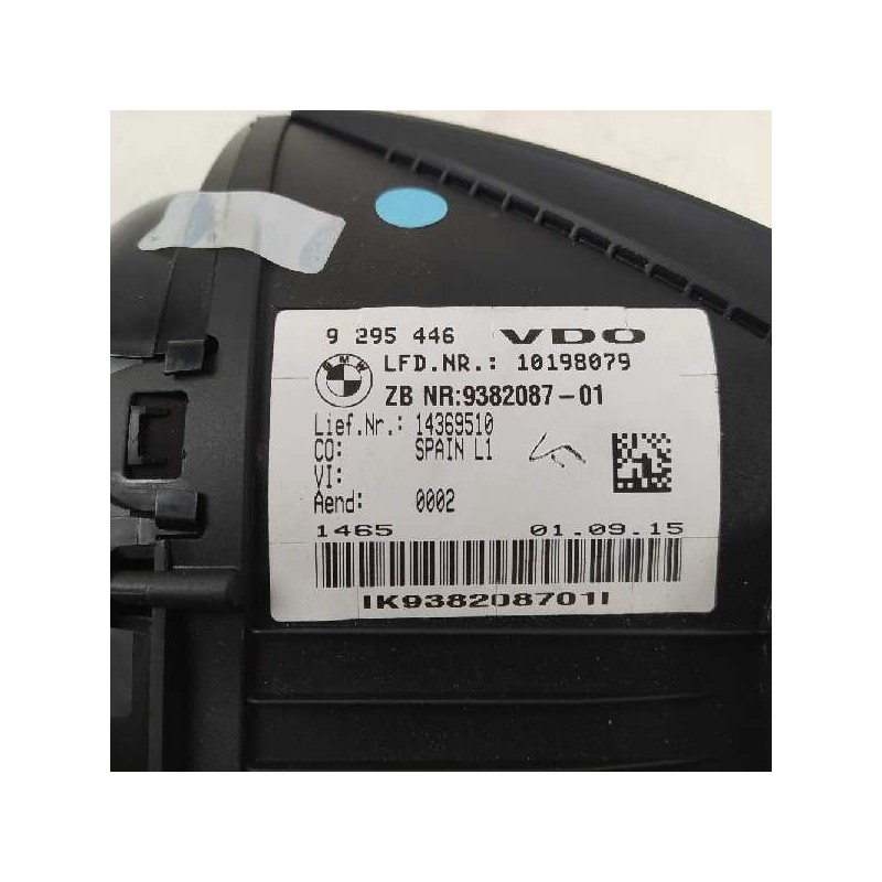 Recambio de cuadro instrumentos para bmw serie x1 (f48) xdrive20d sport line referencia OEM IAM 9295446 938208701 10198079
