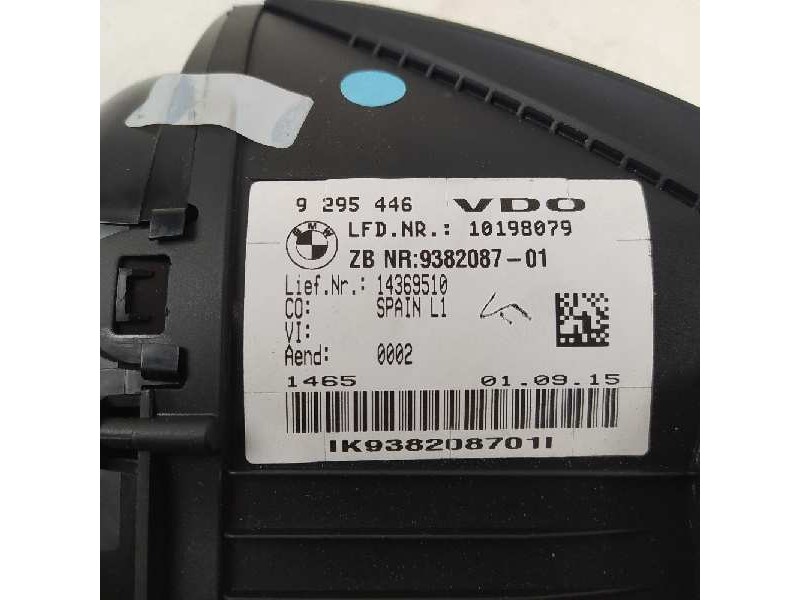 Recambio de cuadro instrumentos para bmw serie x1 (f48) xdrive20d sport line referencia OEM IAM 9295446 938208701 10198079