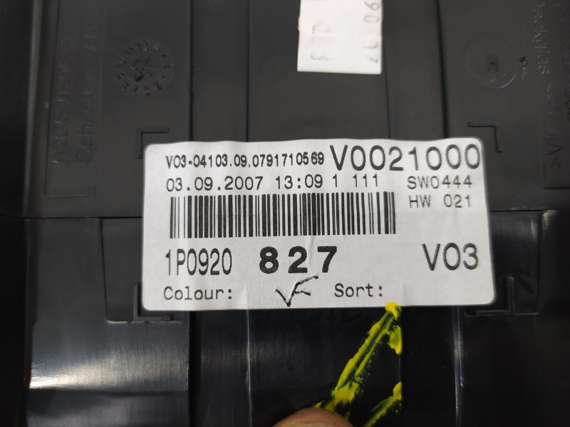 Recambio de cuadro instrumentos para seat leon (1p1) reference referencia OEM IAM 1P0920827  