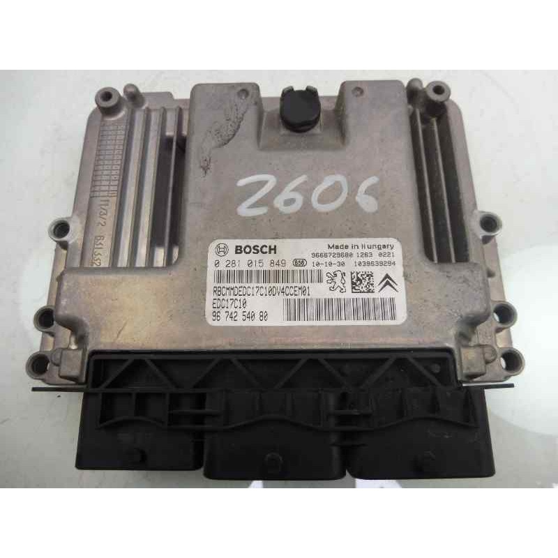 Recambio de centralita motor uce para citroën c3 lx referencia OEM IAM 9674254080 0281015849 EDC17C10