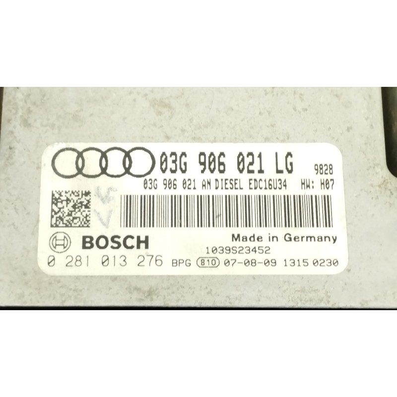 Recambio de centralita motor uce para audi a3 (8p) 2.0 tdi ambiente referencia OEM IAM 03G906021LG 0281013276  Recambio de centralita motor uce para audi a3 (8p) 2.0 tdi ambiente referencia OEM IAM 03G906021LG 0281013276