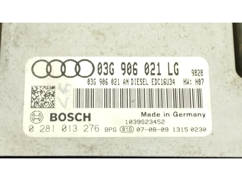 Recambio de centralita motor uce para audi a3 (8p) 2.0 tdi ambiente referencia OEM IAM 03G906021LG 0281013276  Recambio de centralita motor uce para audi a3 (8p) 2.0 tdi ambiente referencia OEM IAM 03G906021LG 0281013276