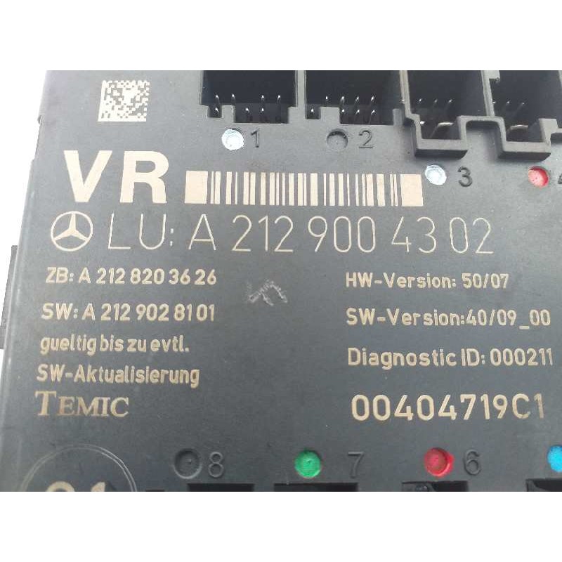 Recambio de modulo confort para mercedes-benz clase clk (w207) coupe 350 cdi blueefficiency (207.322) referencia OEM IAM A212900