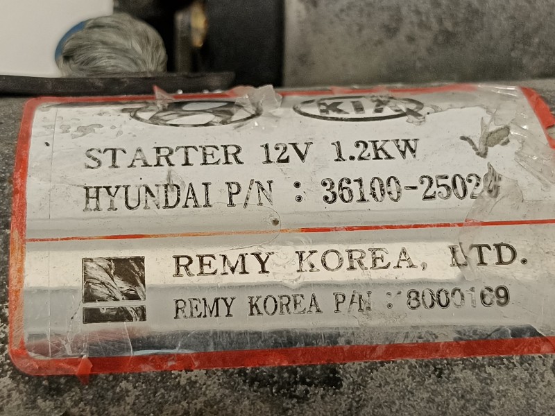 Recambio de motor arranque para kia optima 2.0 cat referencia OEM IAM 3610025020  