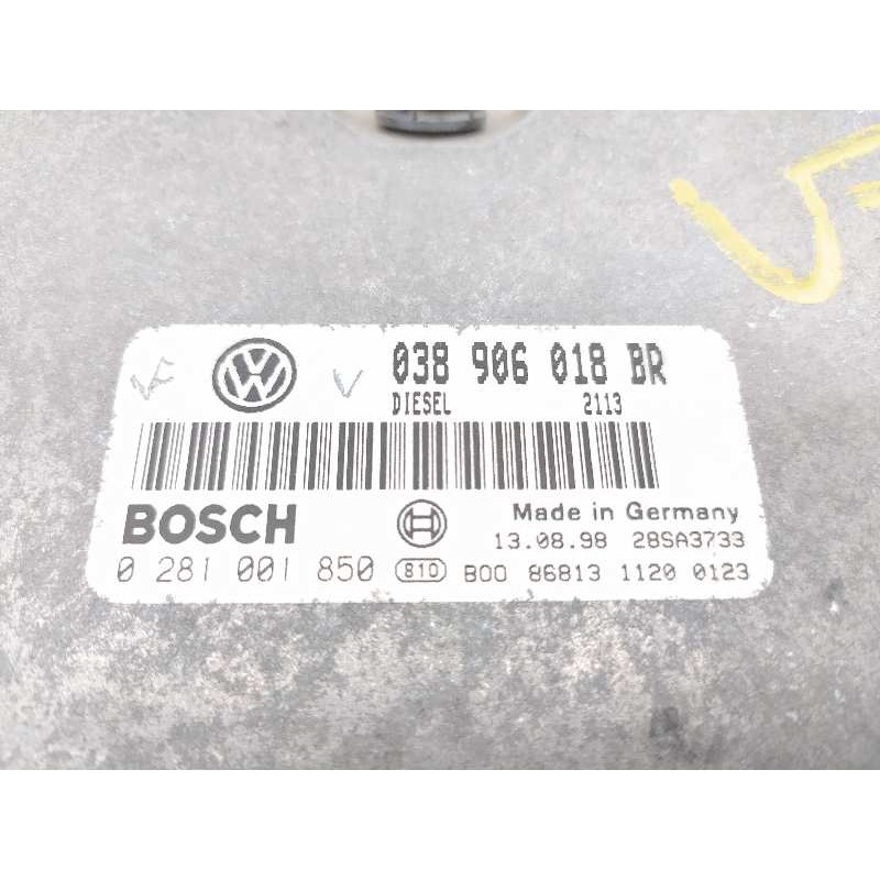 Recambio de centralita motor uce para skoda octavia berlina (1u2) 1.9 tdi slx (81kw) referencia OEM IAM 038906018BR 0281001850 