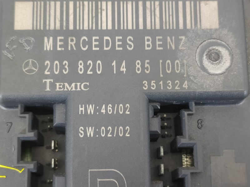 Recambio de modulo confort para mercedes-benz clase c (w203) berlina 220 cdi (la) (203.008) referencia OEM IAM 2038201485 351324