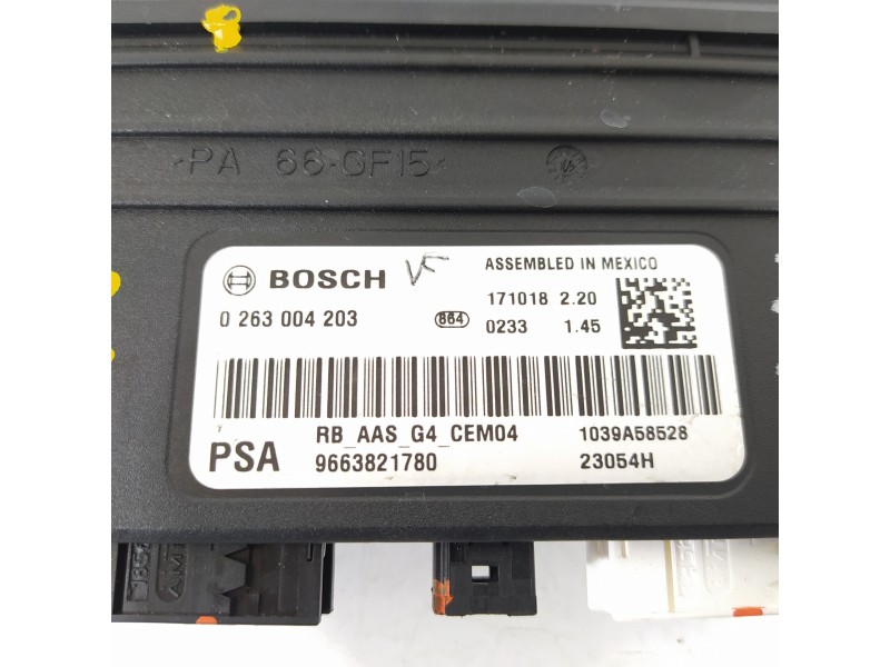 Recambio de modulo electronico para peugeot partner kasten 7f9hf-7f9hf0 referencia OEM IAM 9663821780 0263004203 