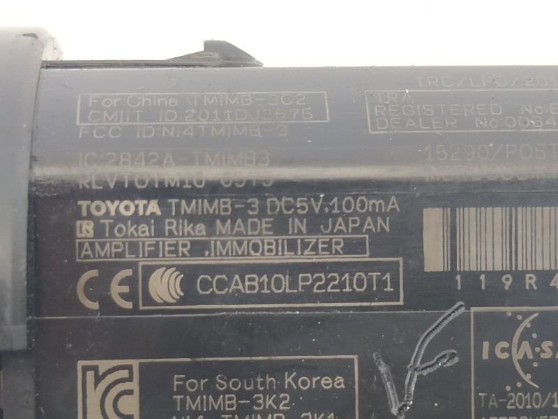 Recambio de conmutador de arranque para lexus nx 300h 4wd referencia OEM IAM TMIMB3K2  