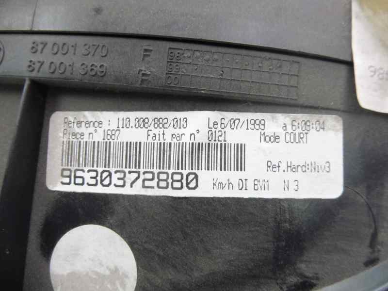 Recambio de cuadro instrumentos para peugeot 406 berlina (s1/s2) srdt pack referencia OEM IAM 9630372880  