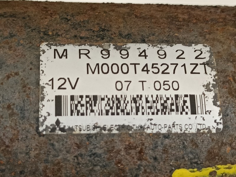 Recambio de motor arranque para mitsubishi colt berlina 3 (cz) 1.1 inform referencia OEM IAM MR994922   Recambio de motor arranque para mitsubishi colt berlina 3 (cz) 1.1 inform referencia OEM IAM MR994922