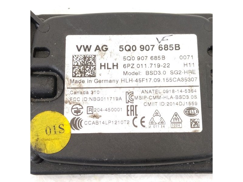 Recambio de modulo electronico para volkswagen golf vii lim. gte referencia OEM IAM 5Q0907685B  