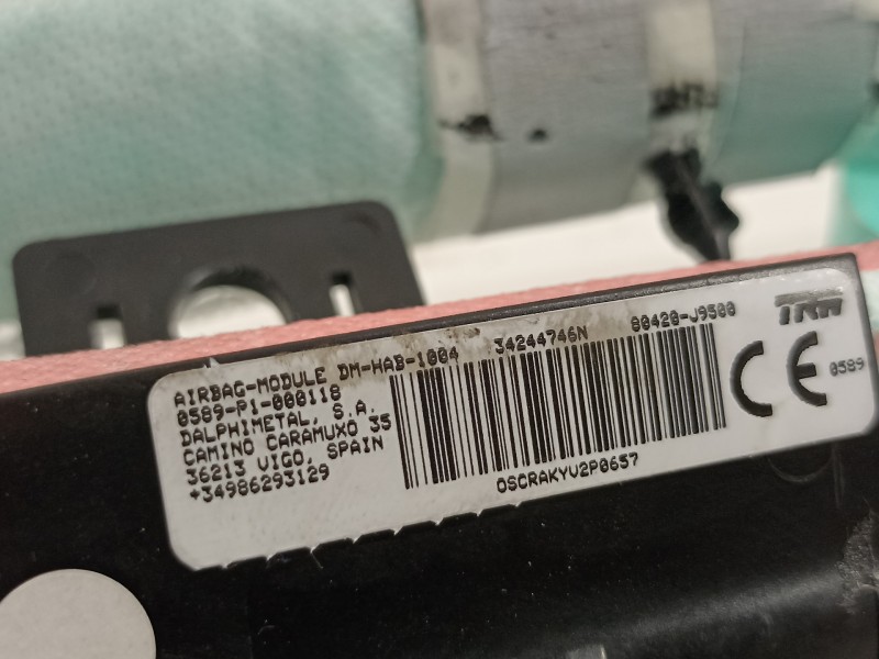 Recambio de airbag lateral delantero derecho para hyundai kona klass hybrid 2wd referencia OEM IAM 80420J9500  