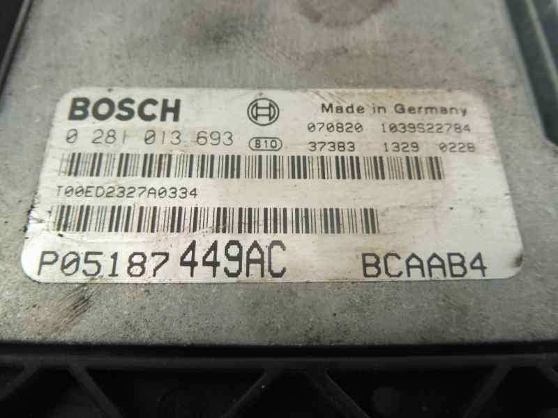 Recambio de centralita motor uce para dodge caliber se referencia OEM IAM P05187449AC 0281013693 