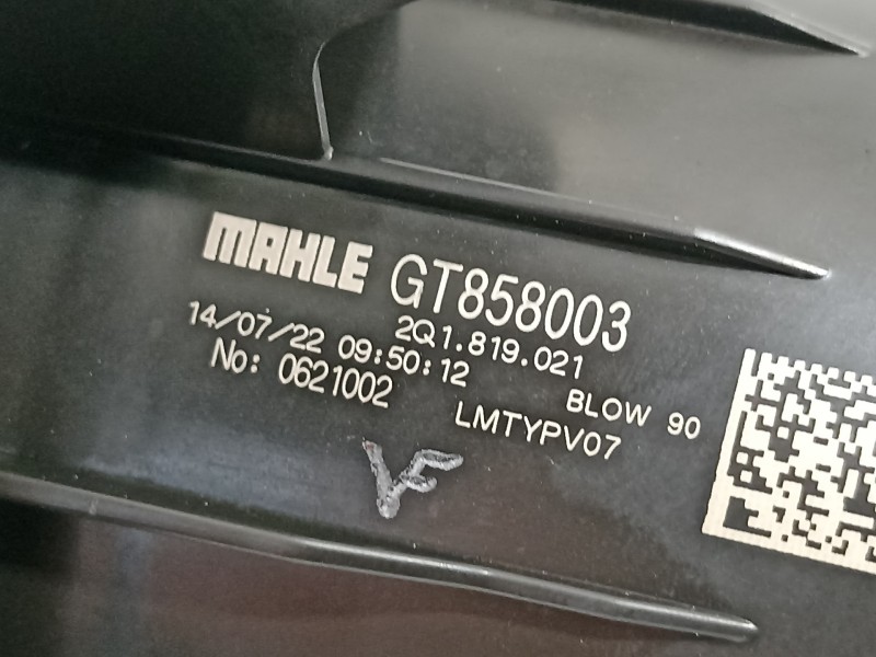 Recambio de ventilador calefaccion para seat ibiza (kj1) reference referencia OEM IAM 2Q1819021 GT858003 LMTYPV07