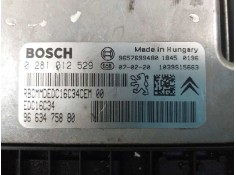 Recambio de centralita motor uce para peugeot 207 x-line referencia OEM IAM 9663475880 0281012529 9657699480 2