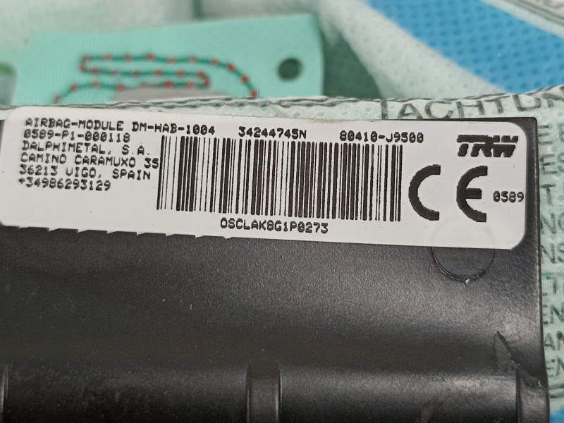 Recambio de airbag lateral delantero izquierdo para hyundai kona klass hybrid 2wd referencia OEM IAM 80410J9500 192125402393 