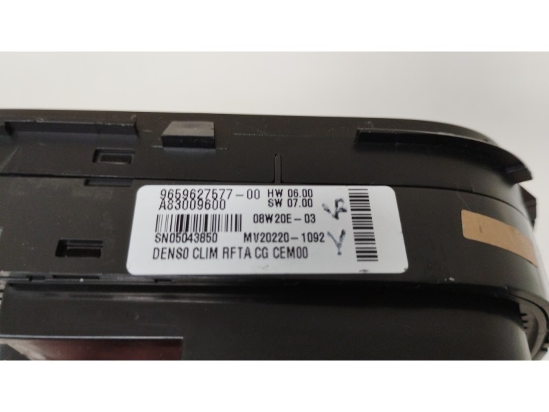 Recambio de mando climatizador para citroën c4 grand picasso exclusive referencia OEM IAM 9659627577 A83009600 