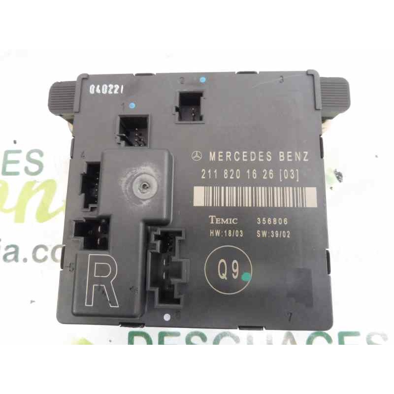 Recambio de modulo confort para mercedes-benz clase e (w211) berlina e 320 cdi (211.026) referencia OEM IAM 2118201626  