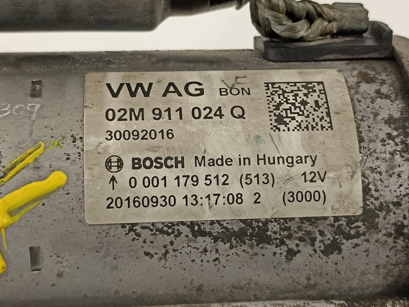 Recambio de motor arranque para seat ibiza sc (6p5) fr referencia OEM IAM 02M911024Q 0001179512 