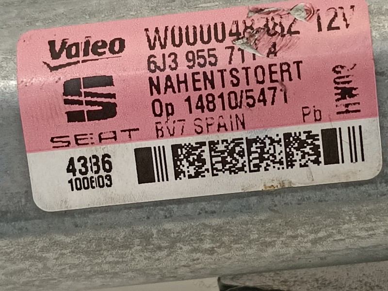 Recambio de motor limpia trasero para seat ibiza sc (6p5) fr referencia OEM IAM 6J3955711A  