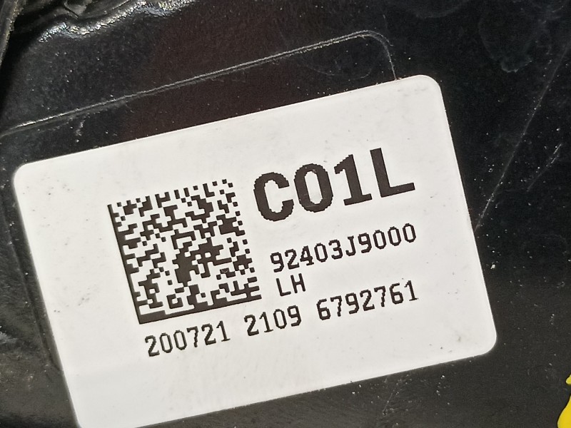 Recambio de piloto trasero izquierdo para hyundai kona klass hybrid 2wd referencia OEM IAM 92403J9000  