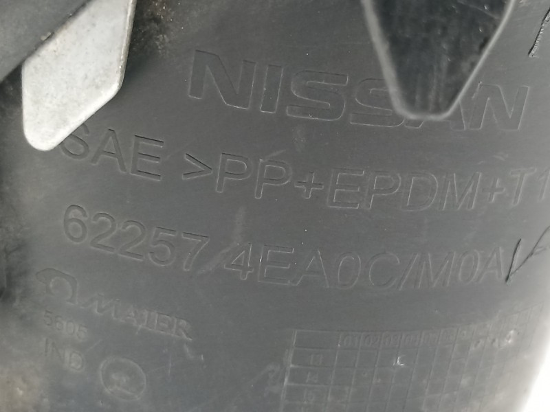 Recambio de rejilla paragolpes izquierda para nissan qashqai (j11) tekna premium referencia OEM IAM 622574EA0C  