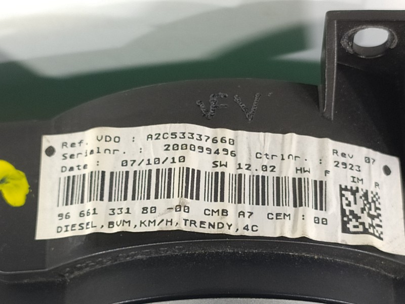 Recambio de cuadro instrumentos para peugeot 207 confort referencia OEM IAM 9666133180 A2C53337660 A2C53337660