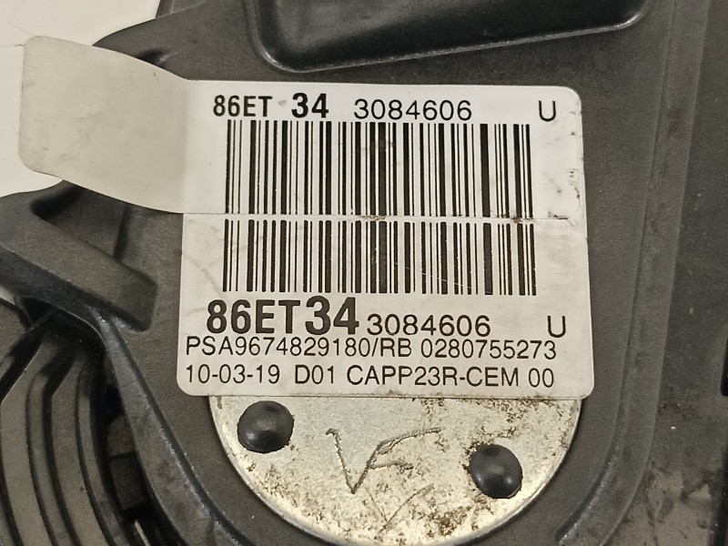 Recambio de potenciometro pedal para peugeot 308 referencia OEM IAM 9674829180  