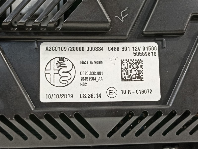 Recambio de cuadro instrumentos para alfa romeo stelvio (630) quadrifoglio 4wd referencia OEM IAM 50559616  