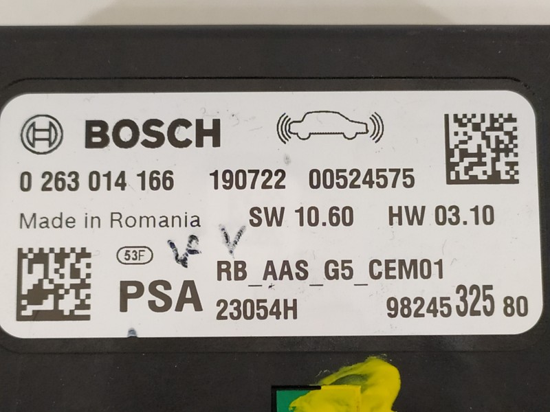 Recambio de modulo electronico para opel crossland x design line referencia OEM IAM 9824532580 0263014166 