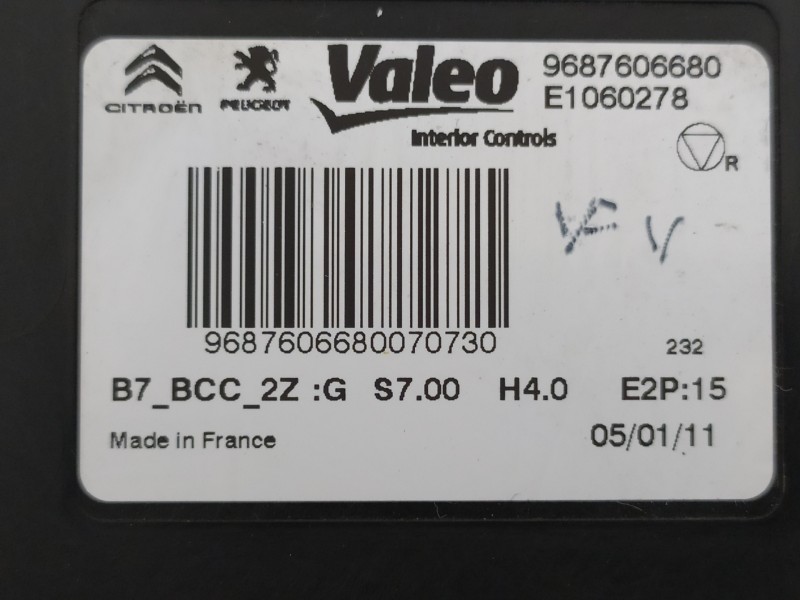 Recambio de modulo electronico para citroën c4 lim. collection referencia OEM IAM 9687606680 E1060278 